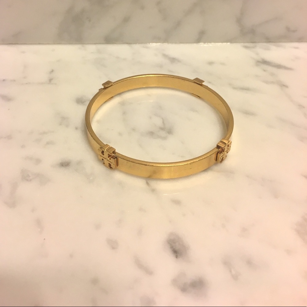 Tory Burch Gold Logo Bangle